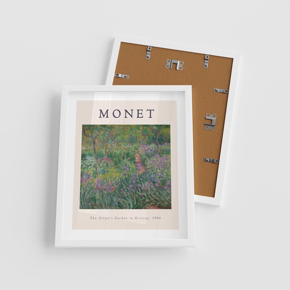 Plakat w ramie 40x50 - Reprodukcja Moneta - Monet, reprodukcja - rama biała