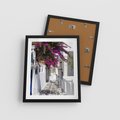 Plakat w ramie 40x50 - Mroczna Tajemnica - uliczka, perspektywa - rama czarna