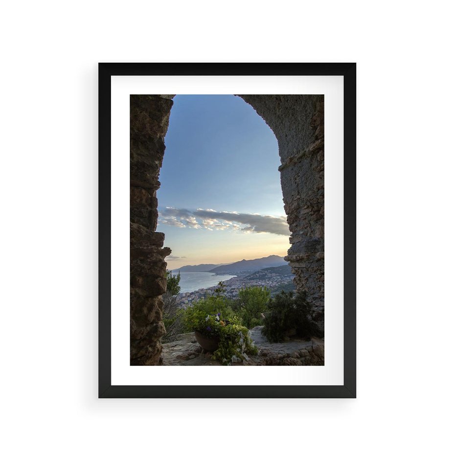 Plakat w ramie 30x40 - Pejzaż w perspektywie - pejzaż, perspektywa - rama czarna