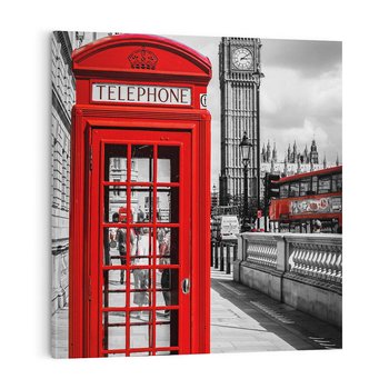 Obraz na płótnie 30x30 - Budka w Londynie - Londyn, budka