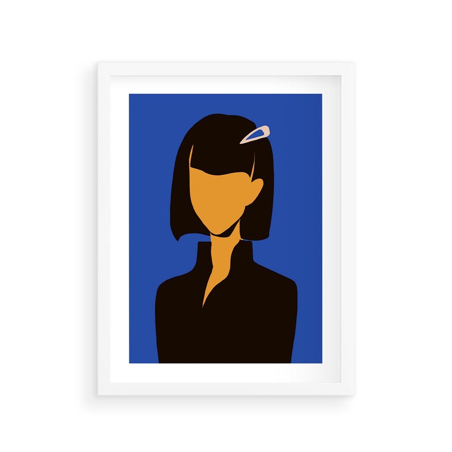 Plakat w ramie 30x40 - Energetyczne Zestawienie - sztuka nowoczesna, plakat - rama biała