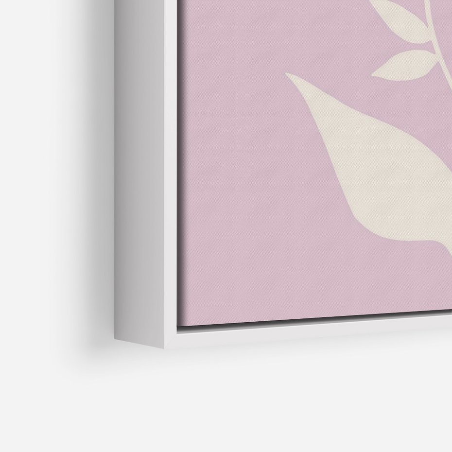 Obraz w ramie 80x120 - Migotliwe Widzenie Kwiatów - nowoczesny plakat, roślinne motywy - rama biała