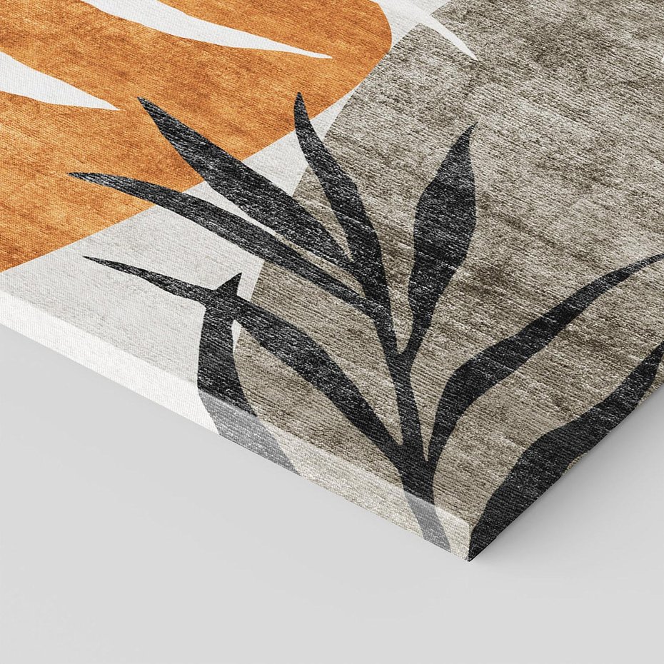 Obraz na płótnie 70x50 - Oddechy ciszy i ruchu - rzut liści palmy, monstery