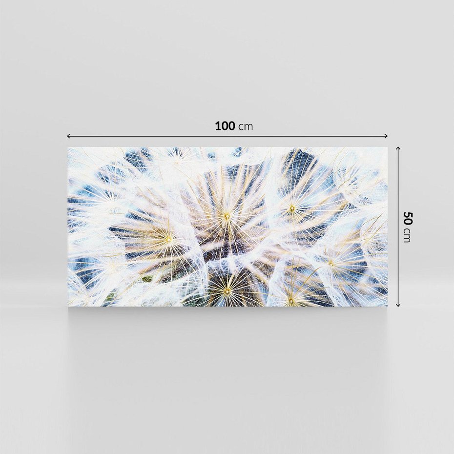 Obraz na płótnie 100x50 - marzenia w locie - dmuchawce, dmuchawiec