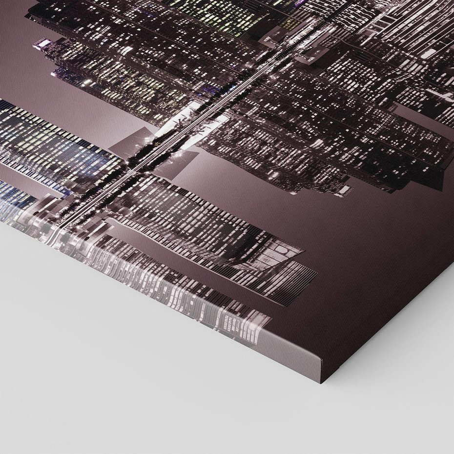 Obraz na płótnie 100x70 - Miejskie światła ożywiające nocne niebos - Singapur, miasto