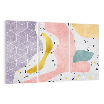 Obraz na płótnie 120x80 - Eklektyczny Mix - kolaż, pastelowe abstrakcyjne plamy