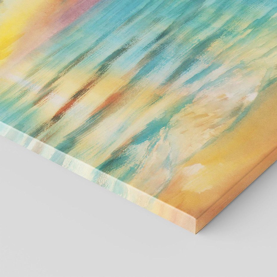 Obraz na płótnie 80x80 - Objawienie Fioletowego Świtu - fioletowy wschód słońca, słońce wschodzi nad morzem