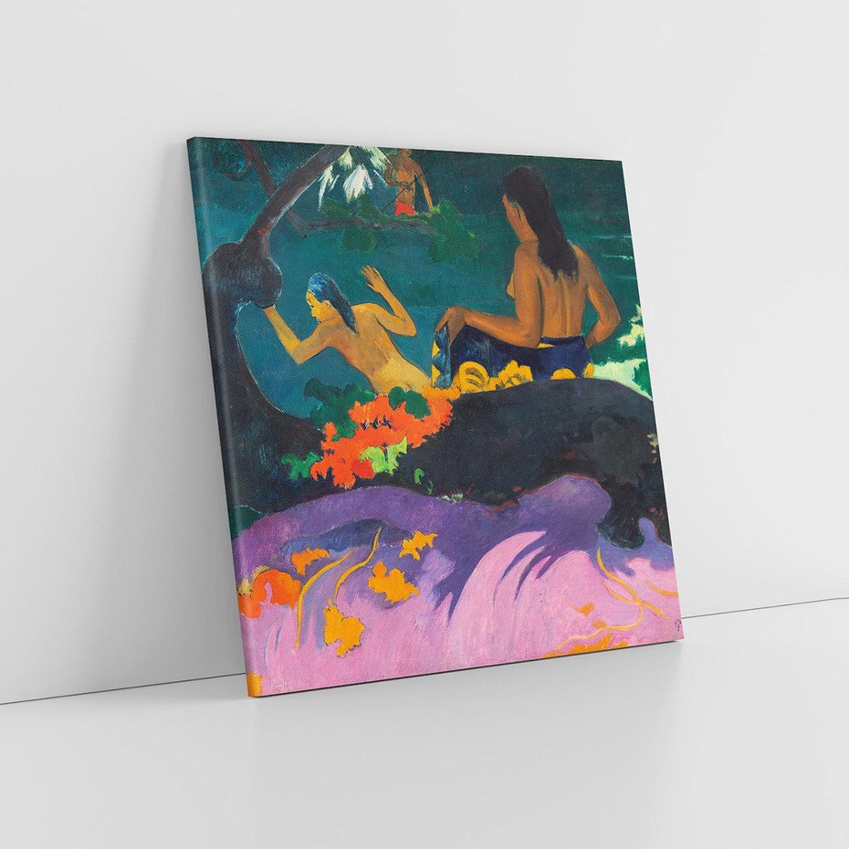 Obraz na płótnie 70x70 - Nad morzem 1892, Paul Gauguin - Reprodukcja - reprodukcja, obraz na płótnie