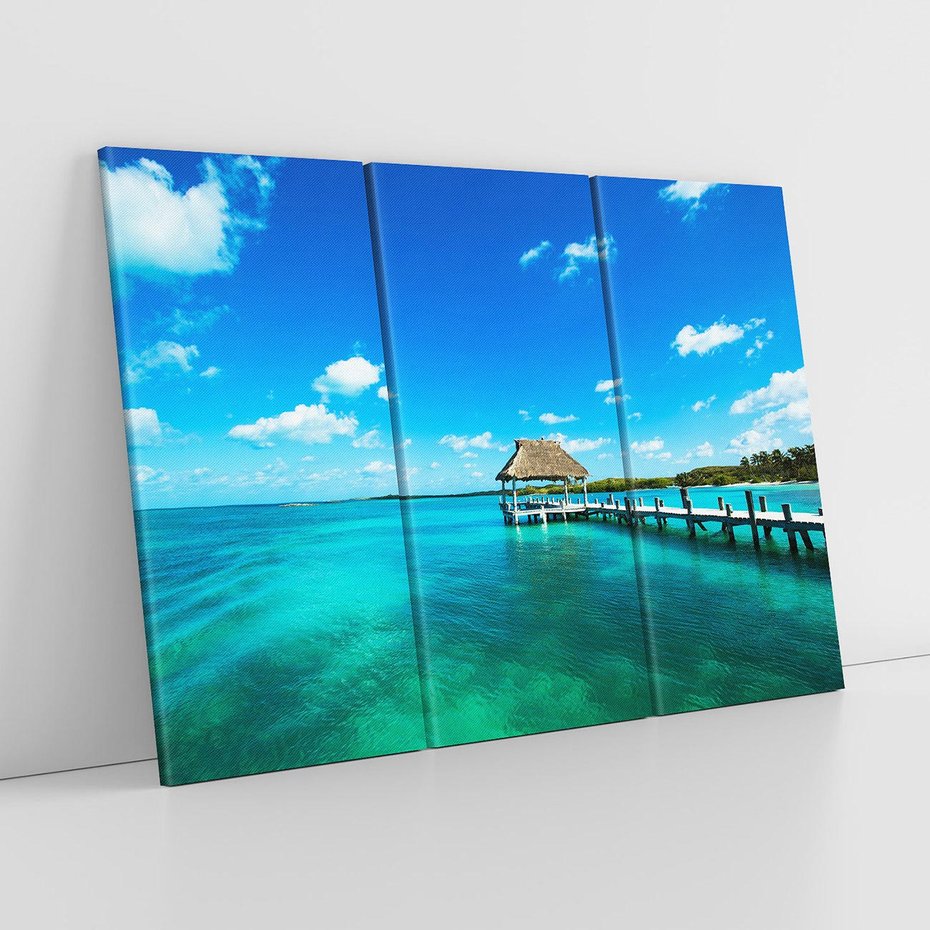 Obraz na płótnie 120x80 - Lazur na Plaży - plaża, lazur