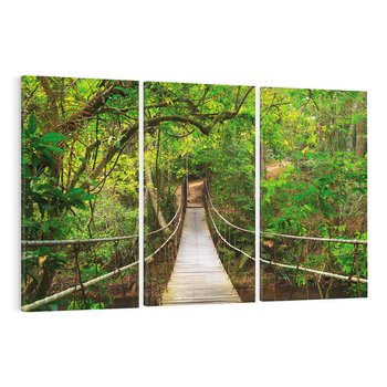 Obraz na płótnie 120x80 - Tajemniczy most w tajskim lesie - Tajlandia, most