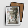 Plakat w ramie 50x70 - Południe Europy - śródziemnomorski krajobraz, uliczka we włoszech - rama czarna
