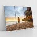 Obraz na płótnie 120x80 - Plaża Morza z Skałami - plaża, morze