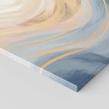Obraz na płótnie 80x120 - Ukojenie Współczesności - abstrakcyjne fale, gładkie linie