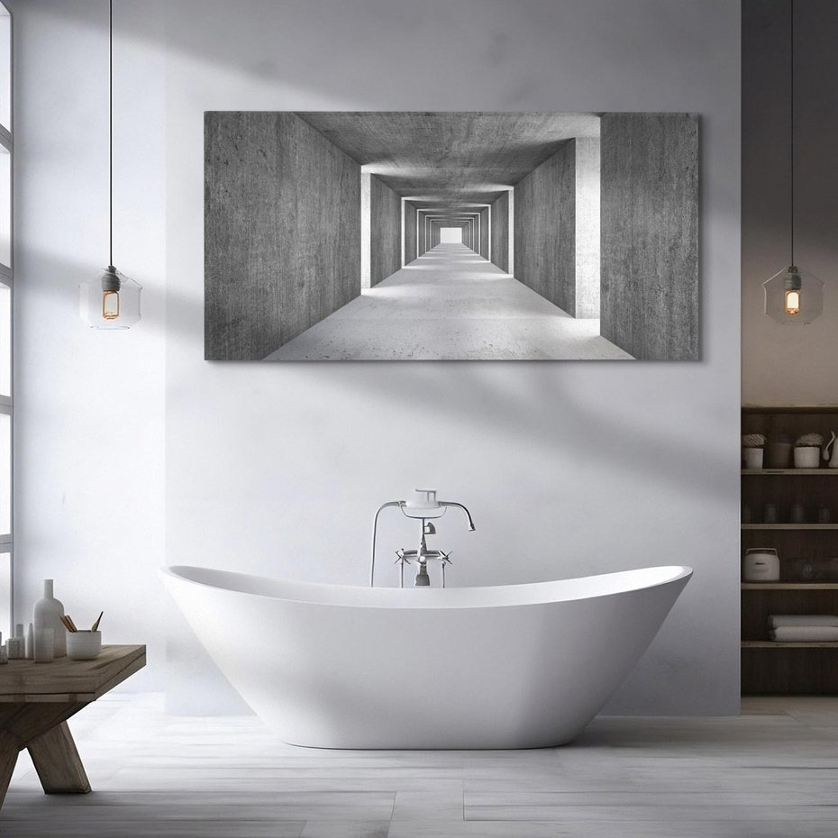 Obraz na płótnie 120x60 - Abstrakcyjna głębia - 3D, tunel