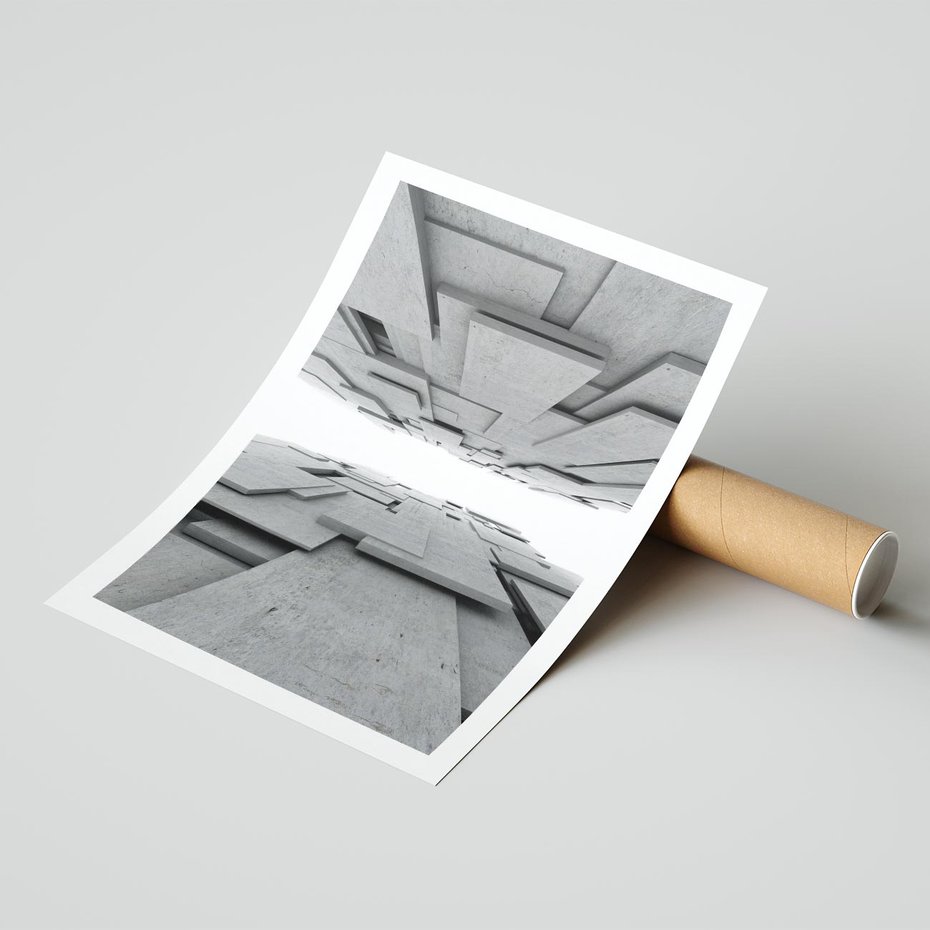 Plakat bez ramy 40x50 - Architektura 3D - architektura, 3D