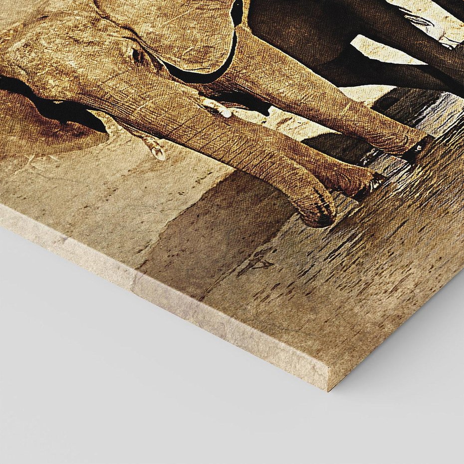 Obraz na płótnie 120x80 - Sztuka abstrakcyjna: Słonie - słonie, sztuka