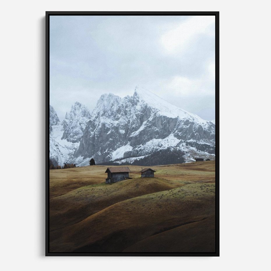 Obraz w ramie 50x70 - Odkryj Ich Urok - góry, skandynawia - rama czarna