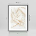 Plakat w ramie 50x70 - Pampas w Stylu Boho: Kompozycja Natury - suche trawy, pampas - rama czarna