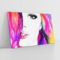 Obraz na płótnie 100x70 - Kobieta Twarz Abstrakcja - kobieta, twarz