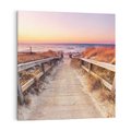 Obraz na płótnie 40x40 - Spacer Wśród Przyboju - dróżka, morze