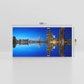 Obraz na płótnie 120x60 - Miasto nocą nad wodą - miasto, noc