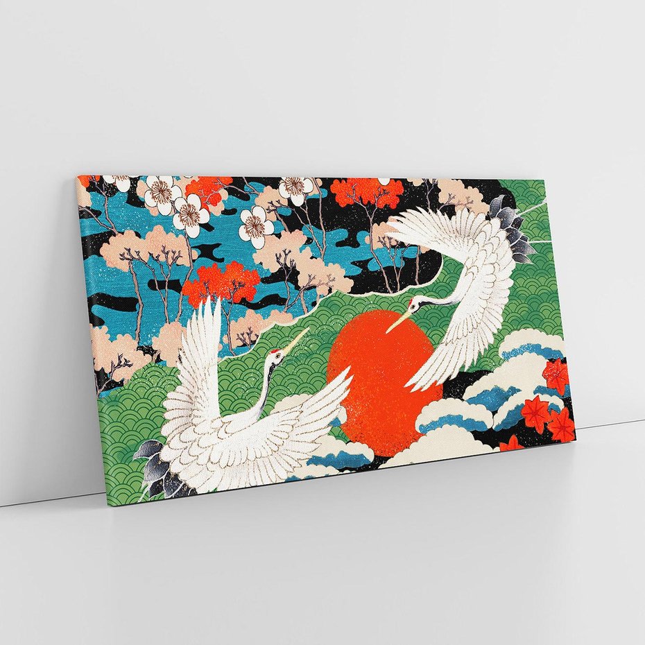 Obraz na płótnie 100x50 - Wibracje emocji - sztuka japońska, wyraziste kolory