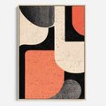 Obraz w ramie 50x70 - Loftowa Harmonia - abstrakcja, styl loftowy - rama drewno