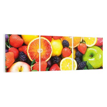 Obraz na płótnie 150x50 - soczysta symfonia smaków - owoce, jabłka