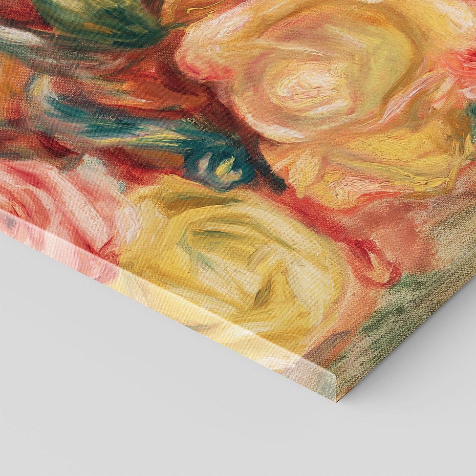 Obraz na płótnie 30x30 - "Róże" (1912), Pierre-Auguste Renoir - Reprodukcja - reprodukcja, obraz na płótnie