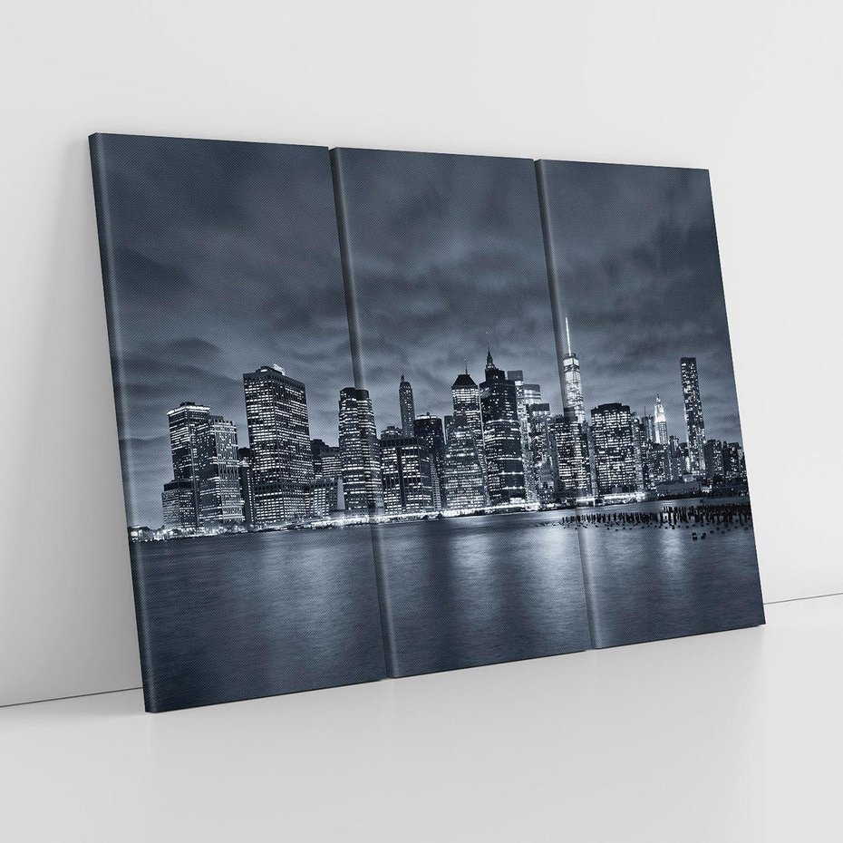 Obraz na płótnie 120x80 - Miejskie Migawki - noc, NY