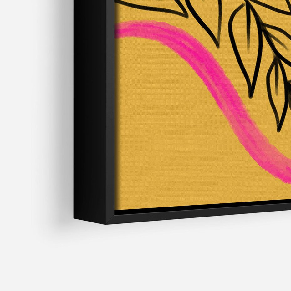 Obraz w ramie 70x100 - Wnętrza Form - abstrakcyjna kompozycja, różne tekstury - rama czarna