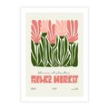 Plakat bez ramy 30x40 - Symfonia Kolorowych Kształtów - nowoczesna grafika, kwiatowa kompozycja