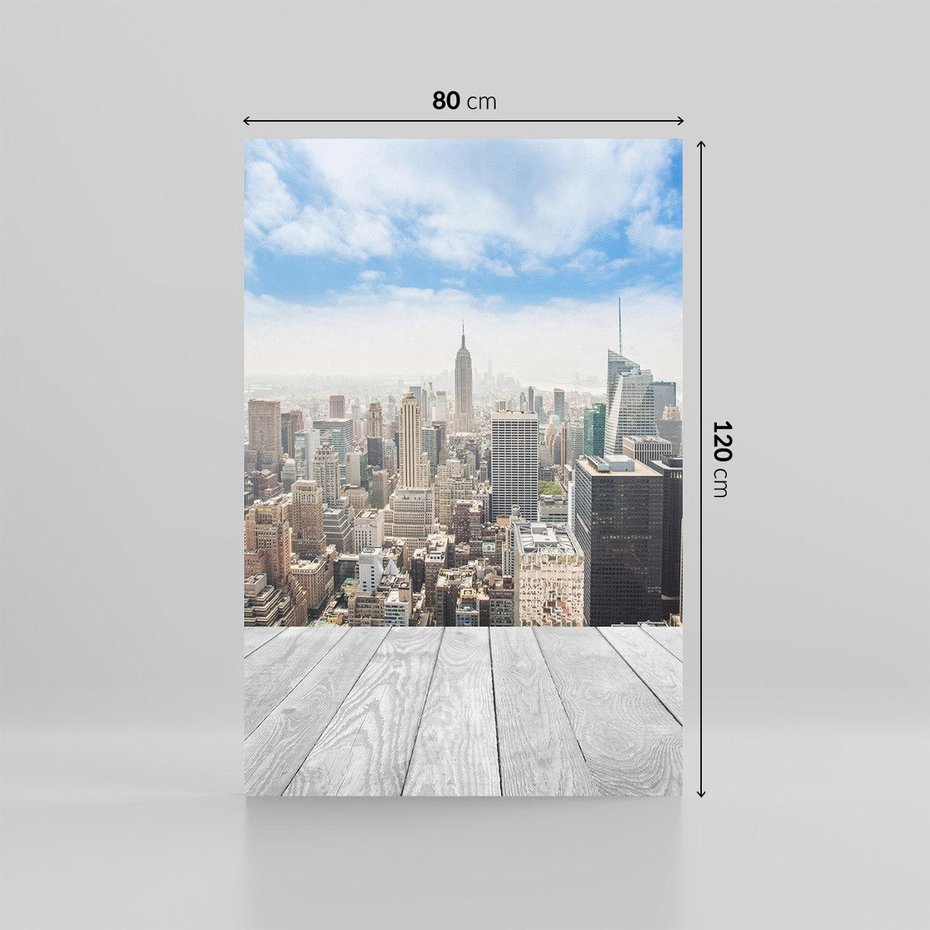 Obraz na płótnie 80x120 - Nowojorska energia miejsca - Nowy Jork, miasto