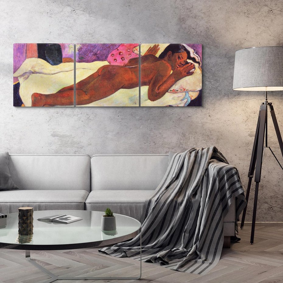 Obraz na płótnie 90x30 - Spirit of the Dead Watching 1892, Paul Gauguin - Reprodukcja - reprodukcja, obraz na płótnie