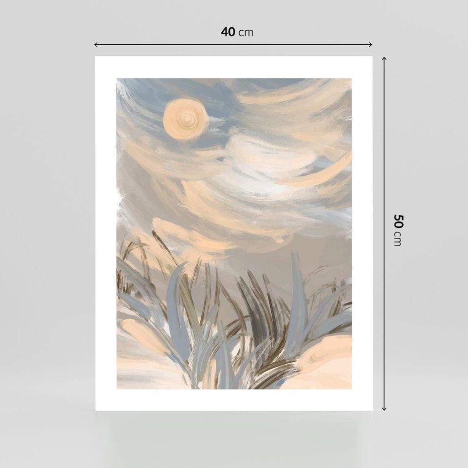 Plakat bez ramy 40x50 - Światłości Taniec - akwarela, obraz