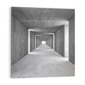 Obraz na płótnie 80x80 - Abstrakcyjna głębia - 3D, tunel