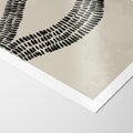 Plakat bez ramy 21x30 - Kontury Ewolucji Materii - boho plakat, czarne kropki kreski