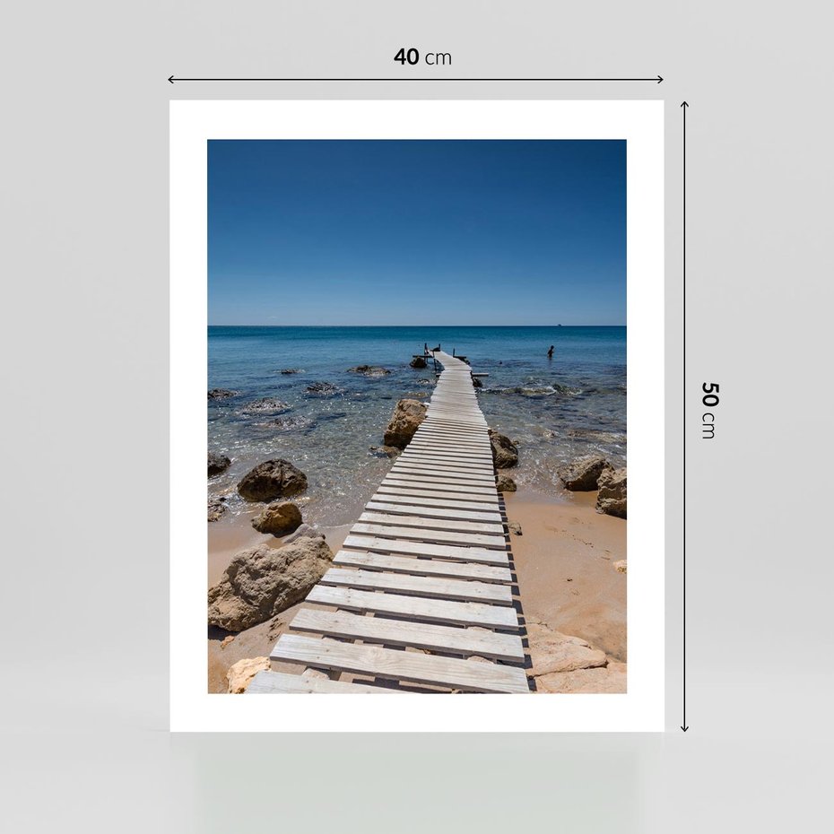 Plakat bez ramy 40x50 - Oaza spokoju - plaża, morze