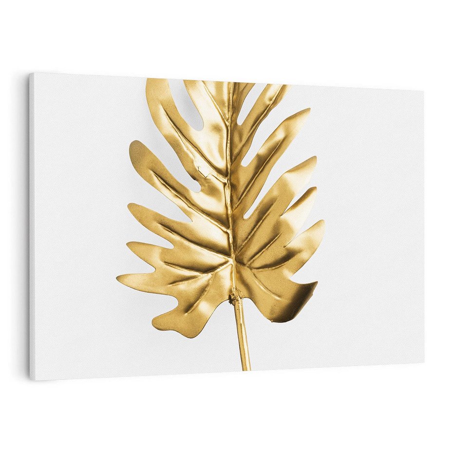 Obraz na płótnie 100x70 - Ponadczasowy Urok - złote, liście