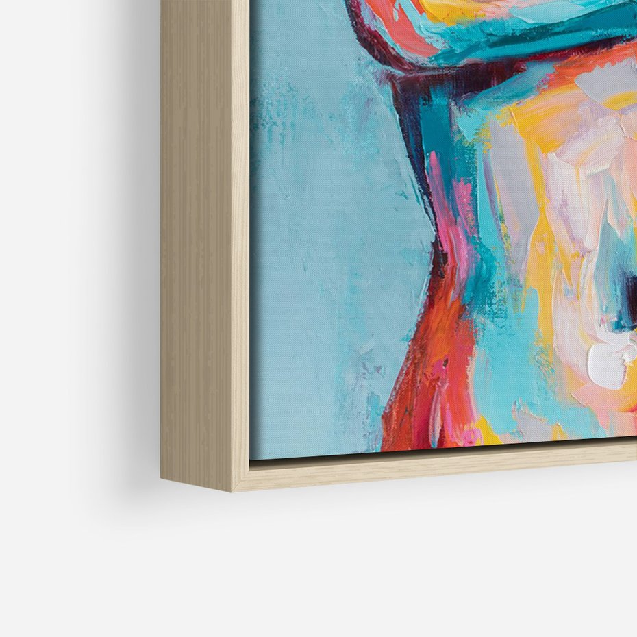 Obraz w ramie 80x120 - Nagie Natchnienie - obraz olejny, naga kobieta - rama drewno