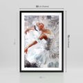 Plakat w ramie 50x70 - Baletowa Sztuka - balet, sztuka - rama czarna