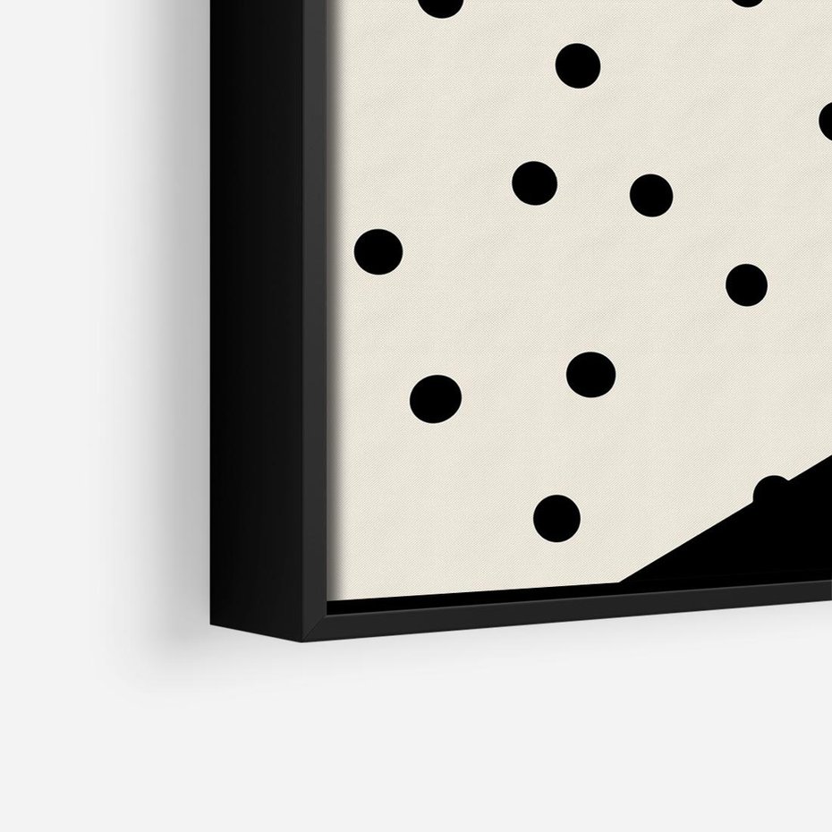 Obraz w ramie 50x50 - Wesołe Geometryczne Kształty - geometryczne kształty, abstrakcja - rama czarna