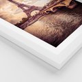 Plakat w ramie 30x40 - Eiffla: ikona Paryża - Eiffla, Paryż - rama biała