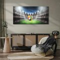 Obraz na płótnie 140x70 - Piłka nożna na stadionie: Pasja sportu - stadion, piłka