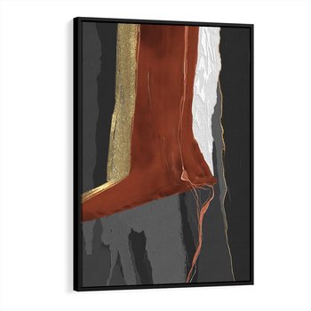 Obraz w ramie 50x70 - Abstrakcyjna impresja - abstrakcja, nowoczesny - rama czarna