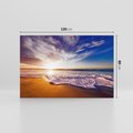 Obraz na płótnie 120x80 - Fale nad morzem - morze, plaża