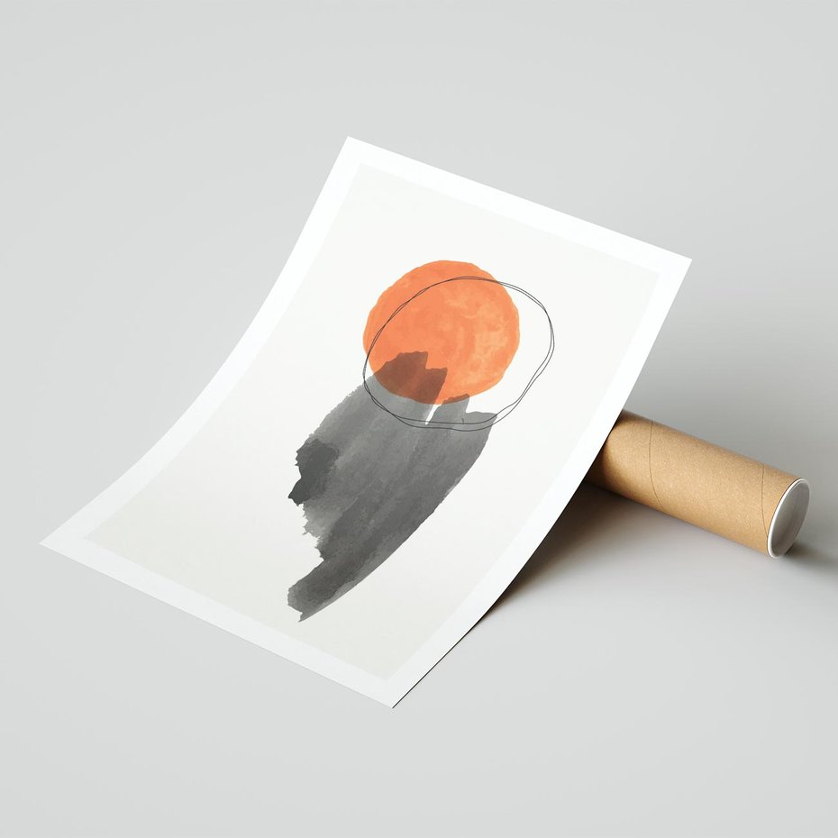 Plakat bez ramy 21x30 - Księga Form - abstrakcyjne nieregularne plamy, czarny