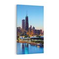 Obraz na płótnie 50x70 - Miasto nad Rzeką - miasto, rzeka