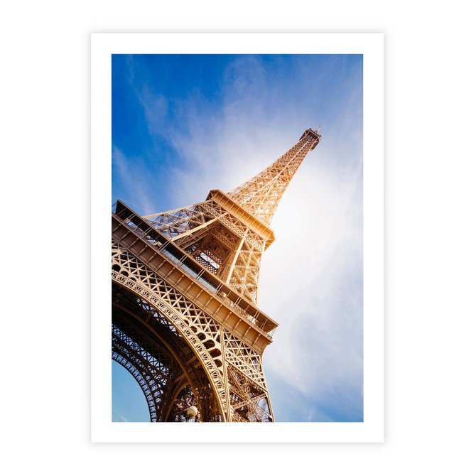 Plakat bez ramy 30x40 - Eiffla - ikona Paryża - Eiffla, Paryż