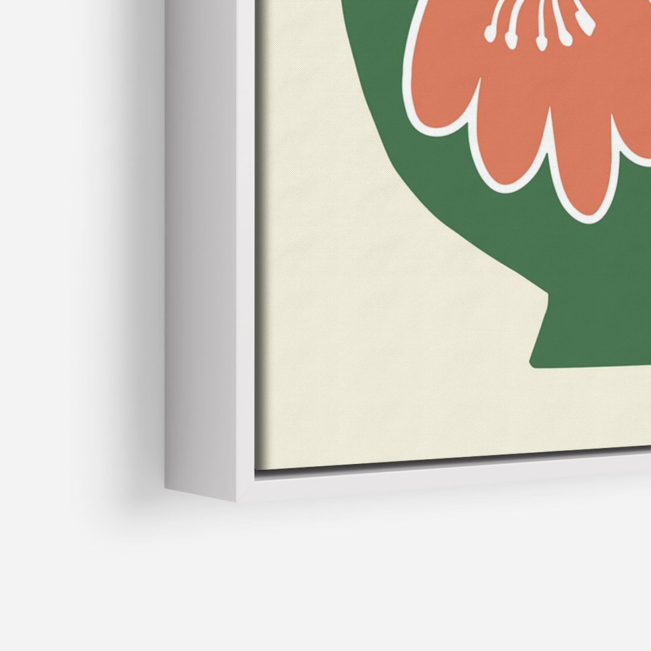 Obraz w ramie 50x70 - Kreatywne Impulsy - boho styl, wazon - rama biała